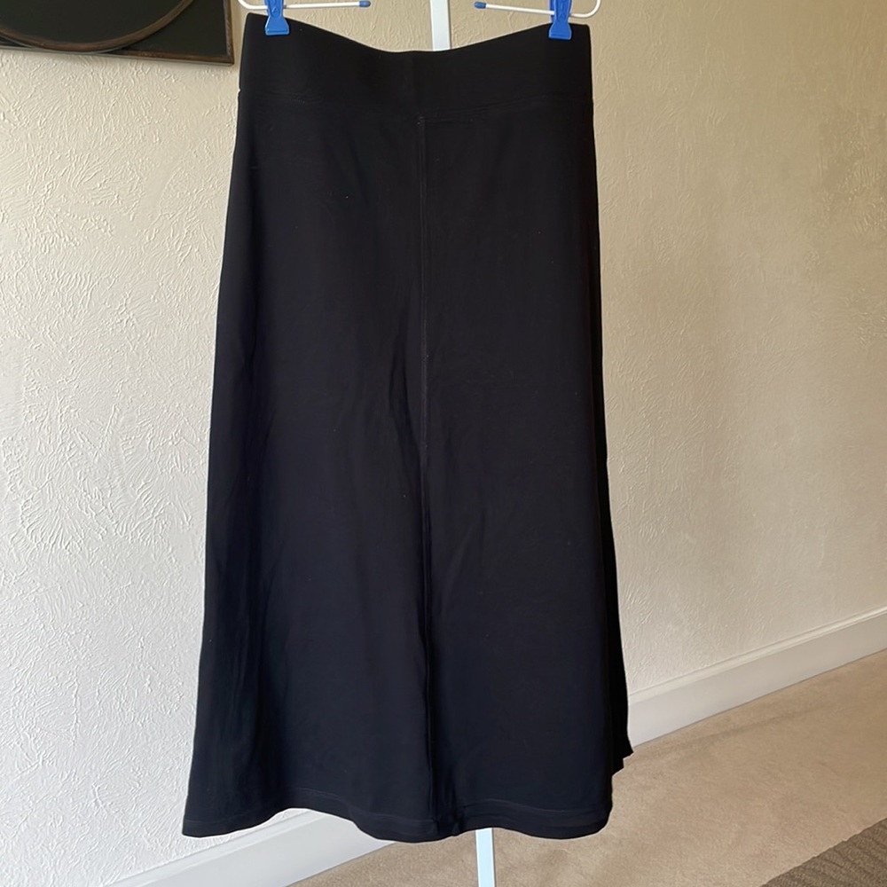 Eddie Bauer viscose knit jersey minimalistic side slit skirt